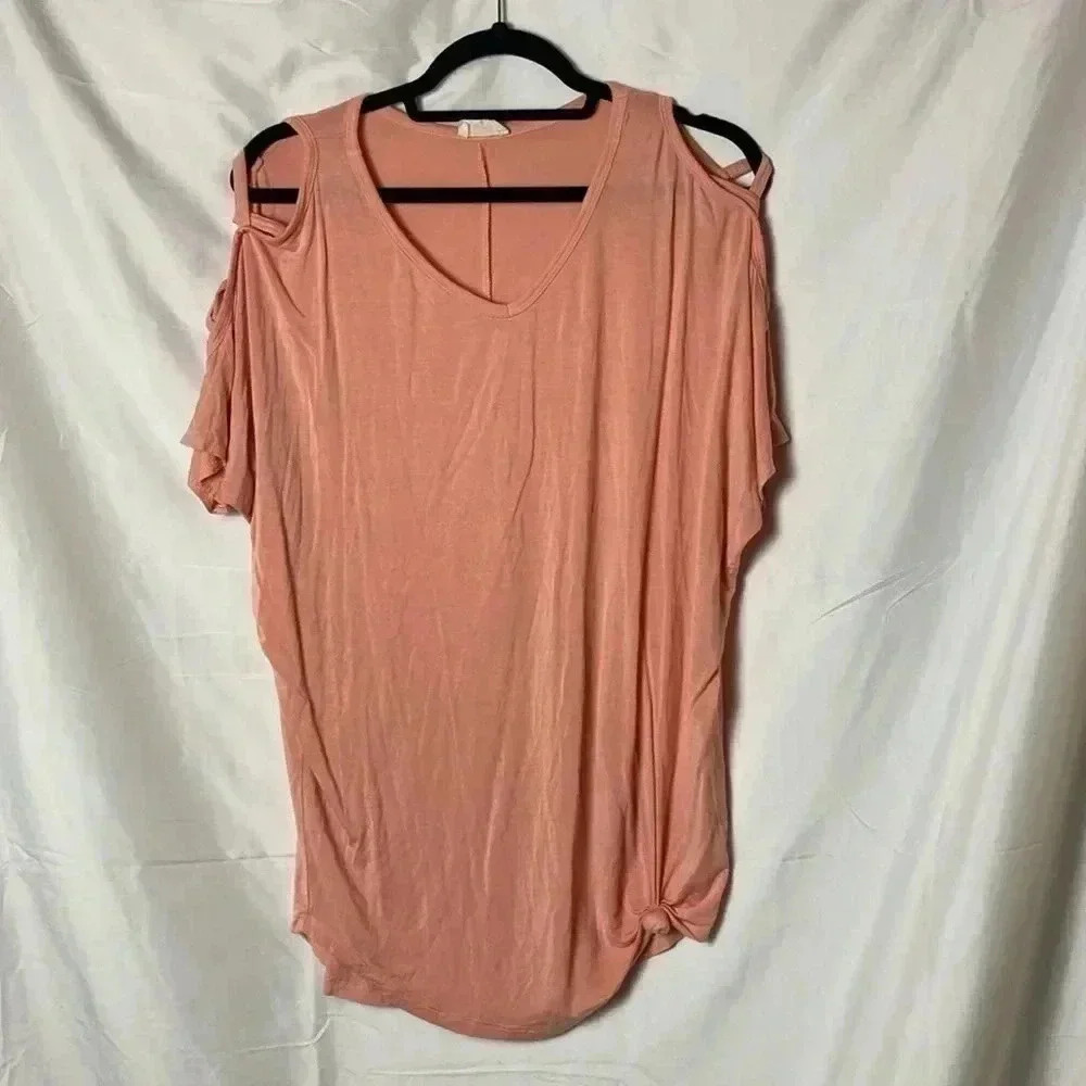 BE STAGE crisscross sleeve‎ top